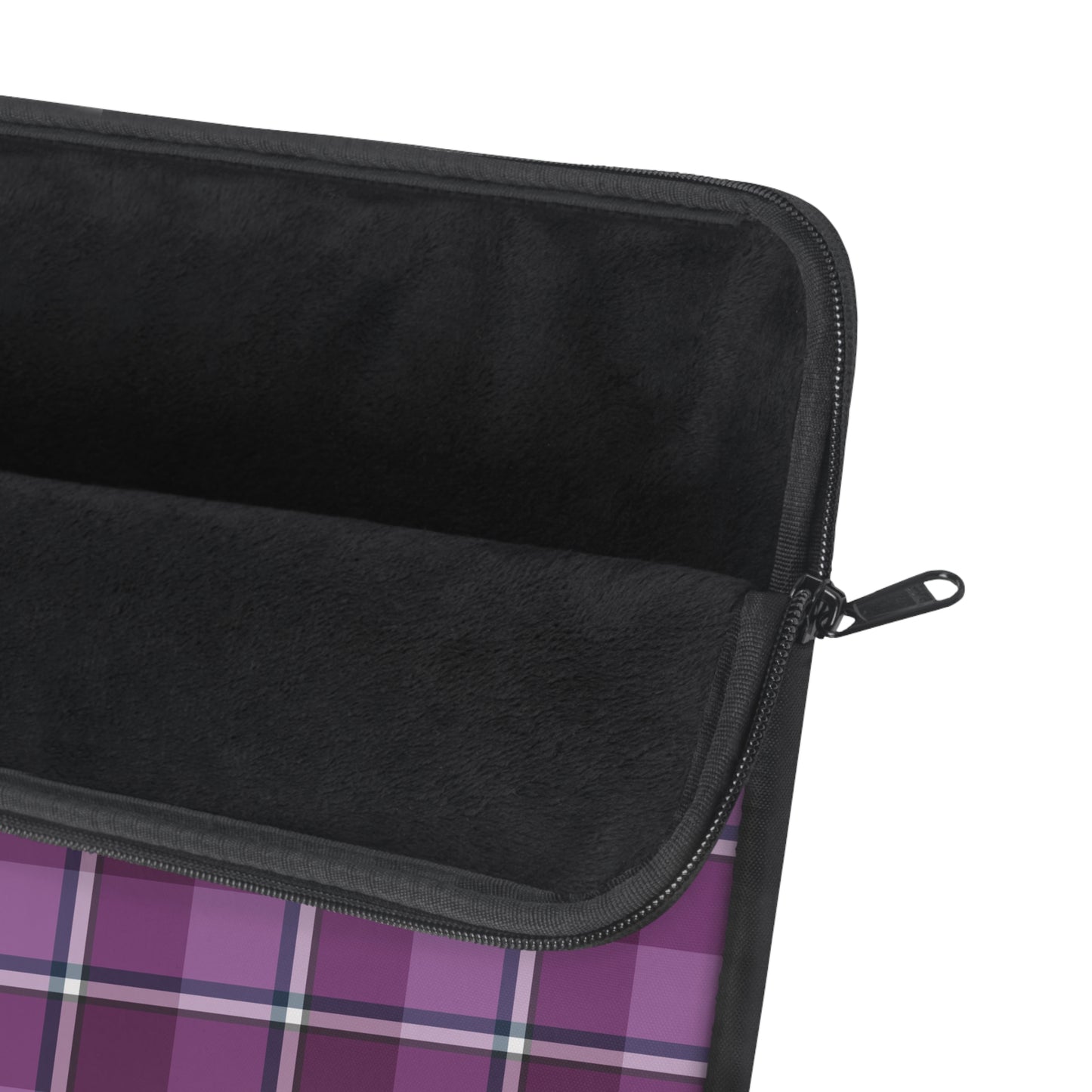 Plaid Laptop Sleeve, Purple Checkered Case for School, Work, Travel, Stylish Computer Cover, Gift for Students, Tech Accessories - Celtic Scents