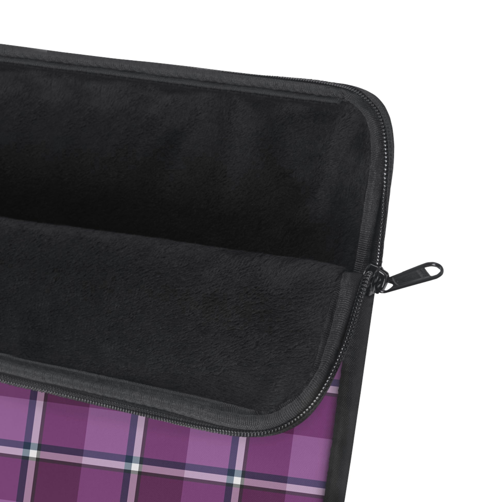 Plaid Laptop Sleeve, Purple Checkered Case for School, Work, Travel, Stylish Computer Cover, Gift for Students, Tech Accessories - Celtic Scents