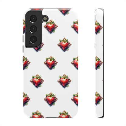 Strawberry Celtic Knot Phone Case, Cute Phone Cover, Gift for Her, Custom Smartphone Case, Funky Accessories, Valentine's Day Gift - Celtic Scents