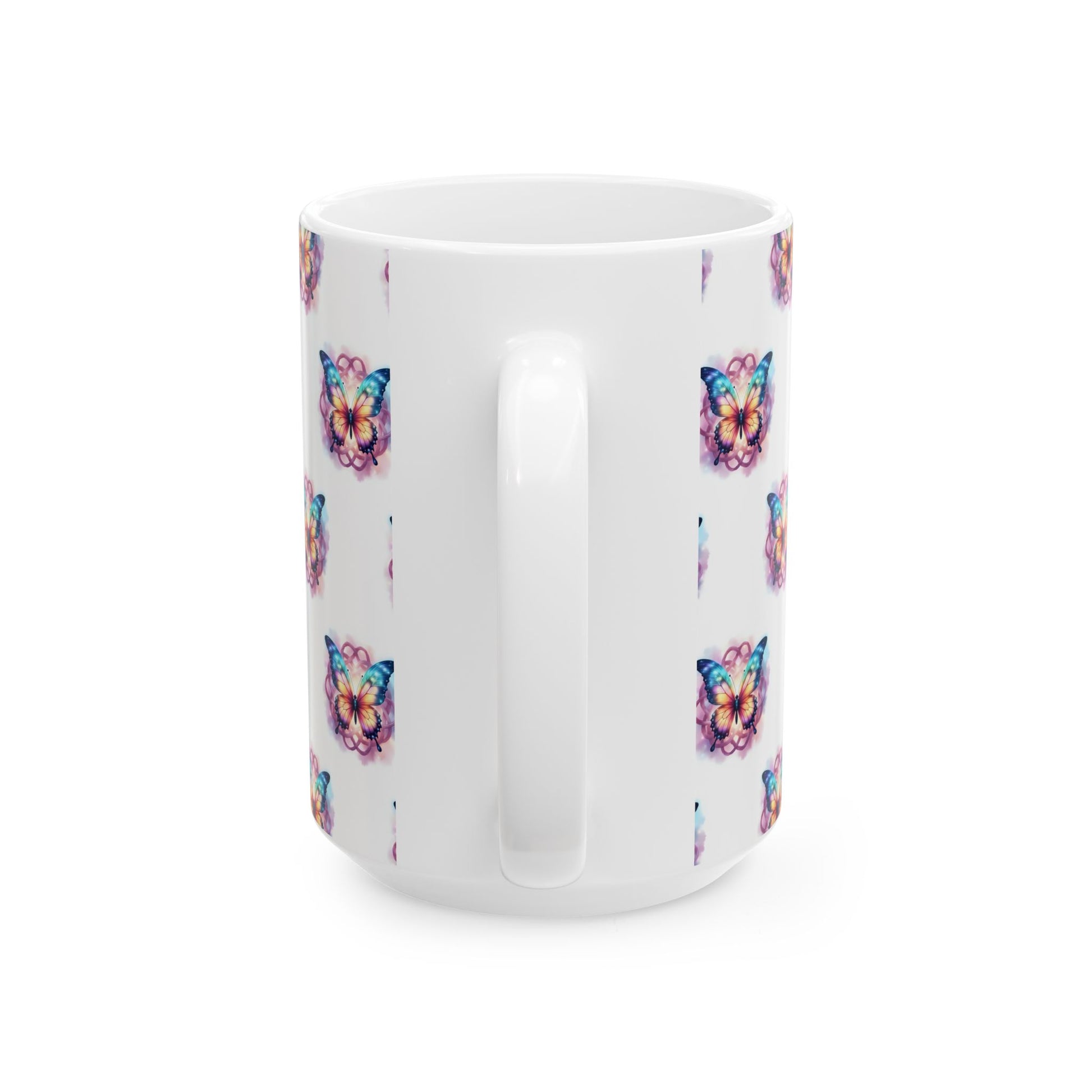 Colorful Butterfly Ceramic Mug - Vibrant Drinkware for Nature Lovers, Gift for Birthdays, Mother's Day, or Just Because - Celtic Scents