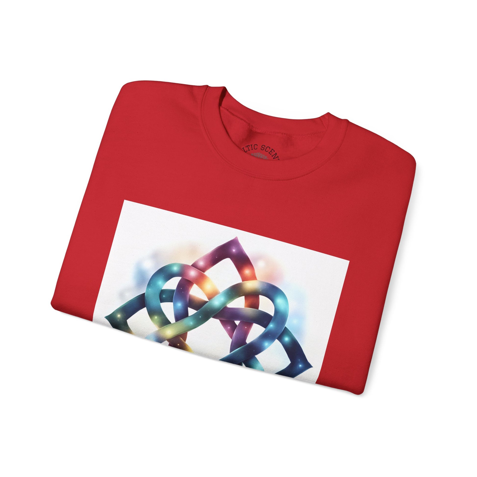 Colorful Infinity Knot Crewneck Sweatshirt | Cozy Unisex Sweatshirt for Every Occasion, Gift for Him, Her, Holidays, Casual Wear - Celtic Scents