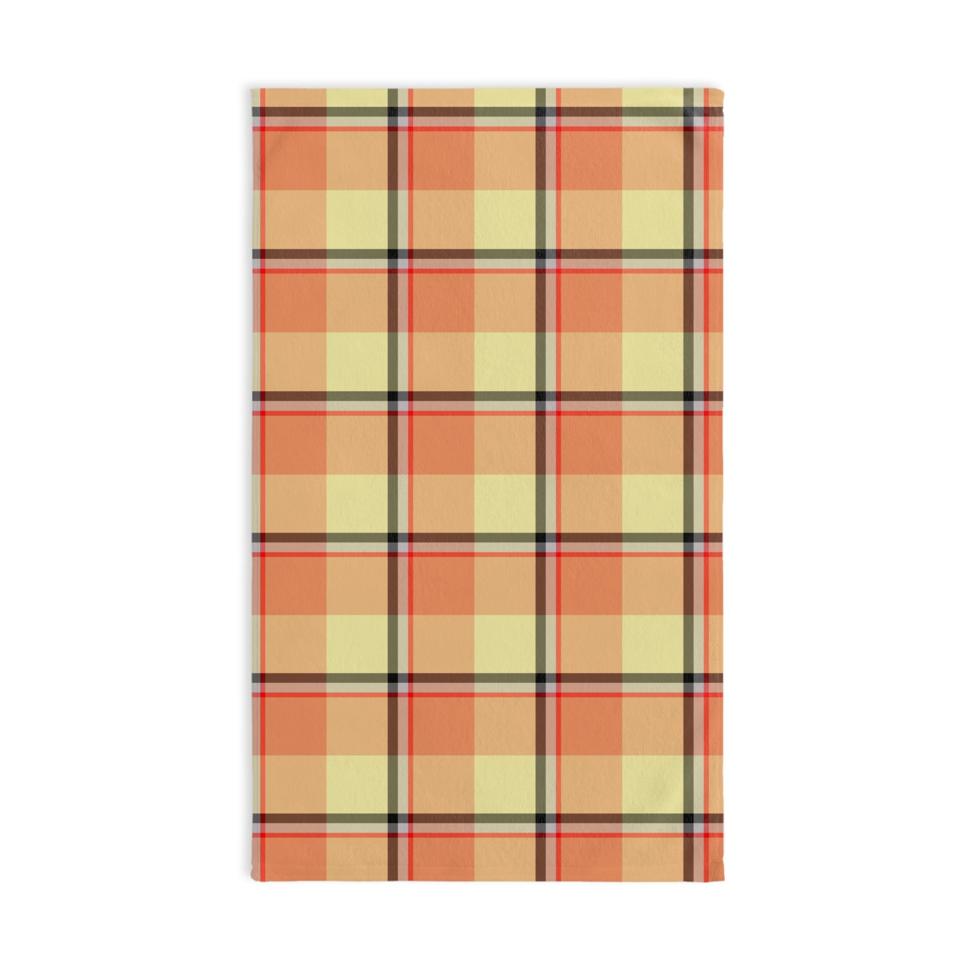 Cozy Farmhouse Hand Towel, Kitchen Decor, Rustic Home, Autumn Vibes, Plaid Towel - Celtic Scents