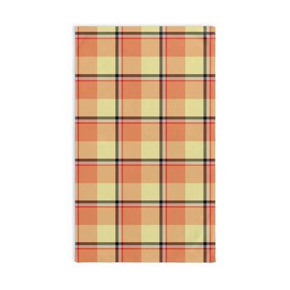 Cozy Farmhouse Hand Towel, Kitchen Decor, Rustic Home, Autumn Vibes, Plaid Towel - Celtic Scents