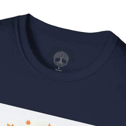 Autumn Tree Graphic T-Shirt, Fall Tee for Nature Lovers, Unisex Softstyle T-Shirt, Gift for Thanksgiving, Cozy Casual Wear - Celtic Scents