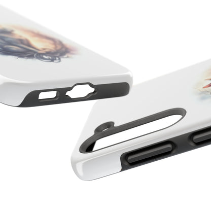 Artistic Cat Phone Case, Tough Phone Cases, Pet Lover Gift, Cat Lover Accessory, Unique Phone Cover, Protector Case