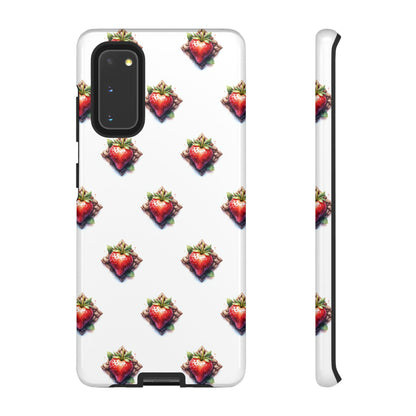 Strawberry Celtic Knot Phone Case, Cute Phone Cover, Gift for Her, Custom Smartphone Case, Funky Accessories, Valentine's Day Gift - Celtic Scents