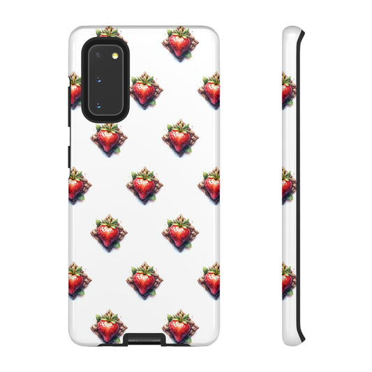 Strawberry Celtic Knot Phone Case, Cute Phone Cover, Gift for Her, Custom Smartphone Case, Funky Accessories, Valentine's Day Gift - Celtic Scents