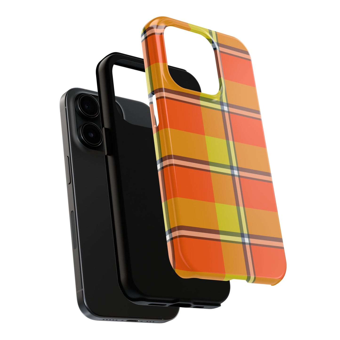Vibrant Autumn Plaid Phone Case | Tough Phone Protector, Colorful Tech Accessory, Stylish Gift for Him/Her, Fun Birthday Present, Trendy - Celtic Scents