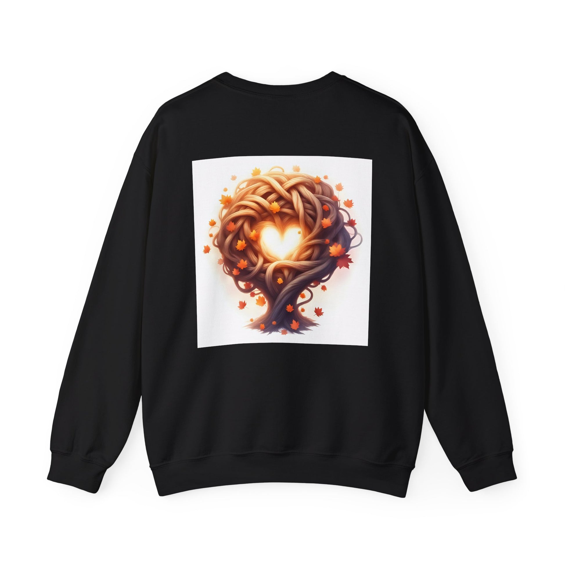 Heart Tree Crewneck Sweatshirt, Cozy Love Sweatshirt, Unisex Gift for Loved Ones, Fall Fashion, Nature-Inspired Apparel - Celtic Scents
