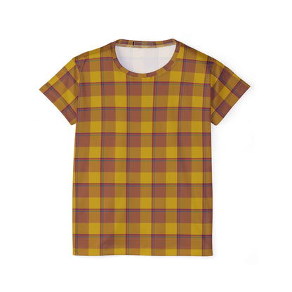 Plaid Sports Jersey, Cheer Top, Athletic Wear, Everyday Casual Tee, Gift for Sports Fans, Comfortable Sports Apparel