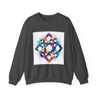 Colorful Infinity Knot Crewneck Sweatshirt | Cozy Unisex Sweatshirt for Every Occasion, Gift for Him, Her, Holidays, Casual Wear - Celtic Scents