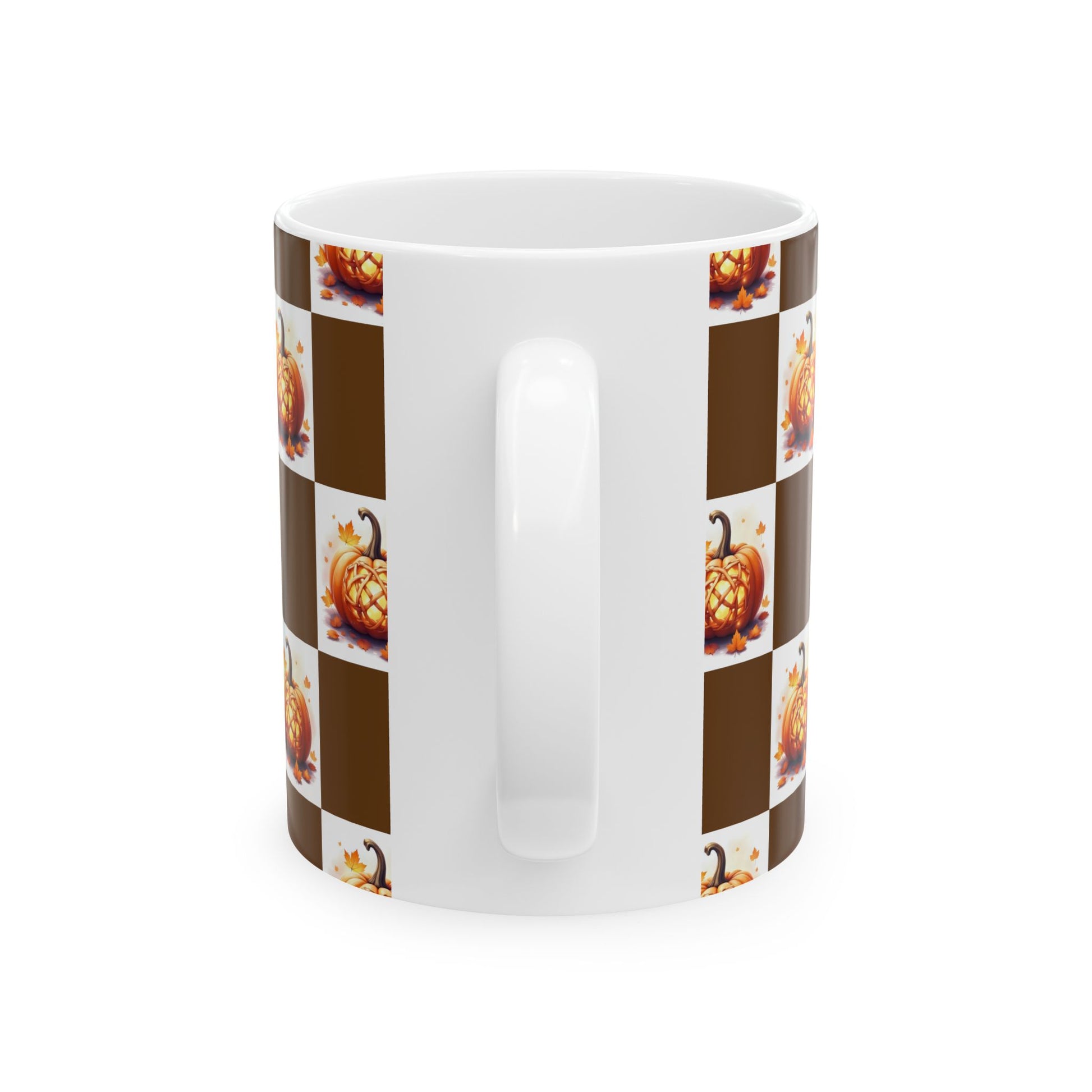 Fall-Themed Pumpkin Ceramic Mug | Cozy Autumn Coffee Cup, Harvest Decor, Thanksgiving Gift, Seasonal Kitchenware, Pumpkin Spice Lovers - Celtic Scents