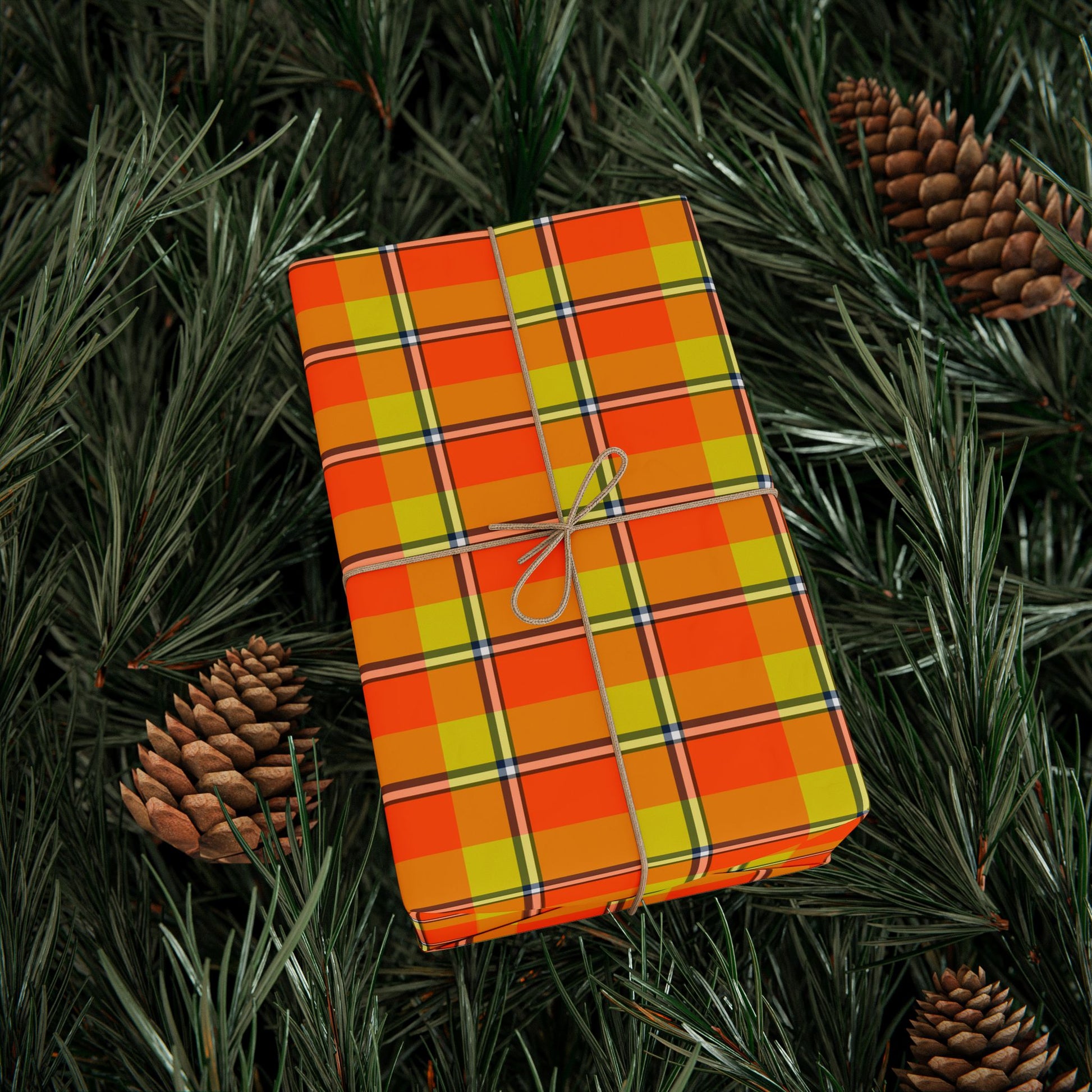 Autumn Plaid Wrapping Paper Roll for All Occasions, Gift Wrap for Birthdays, Holidays, and Special Events - Celtic Scents