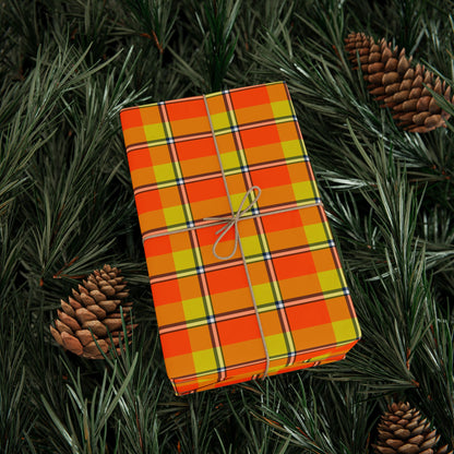 Autumn Plaid Wrapping Paper Roll for All Occasions, Gift Wrap for Birthdays, Holidays, and Special Events - Celtic Scents
