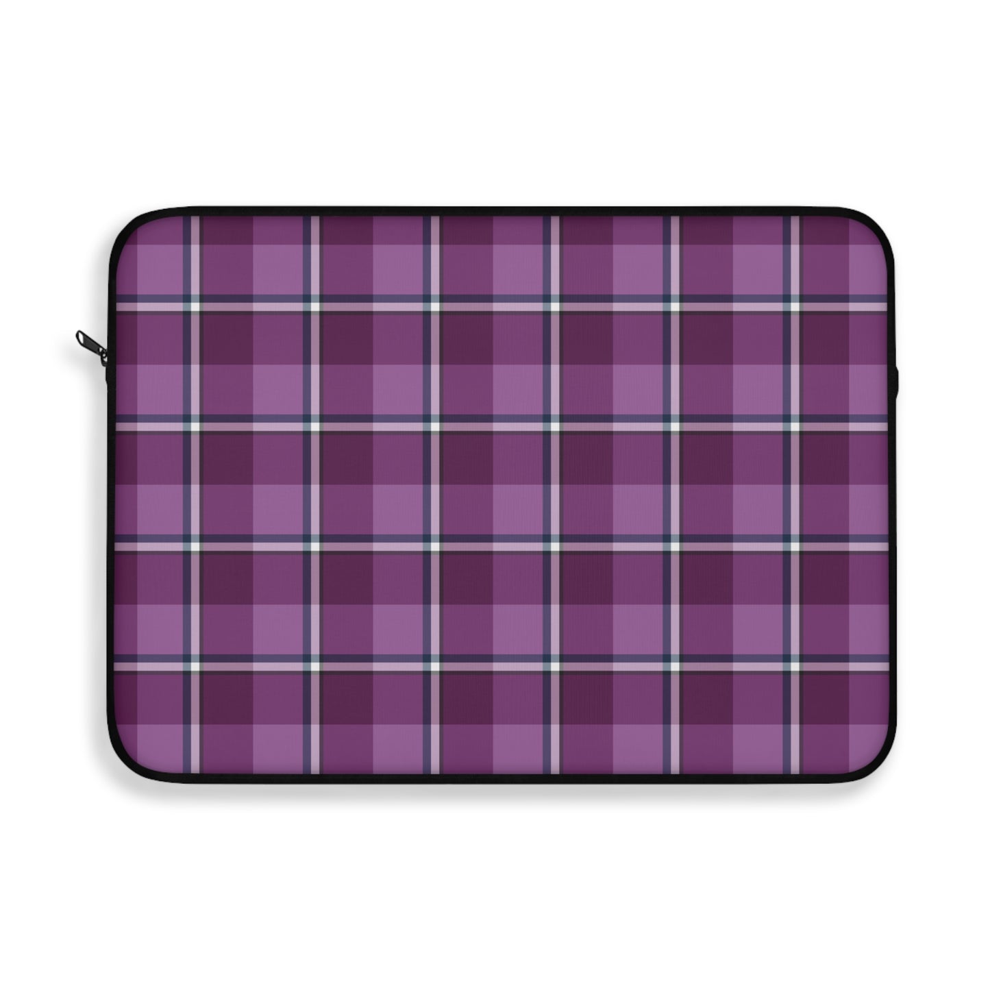 Plaid Laptop Sleeve, Purple Checkered Case for School, Work, Travel, Stylish Computer Cover, Gift for Students, Tech Accessories - Celtic Scents