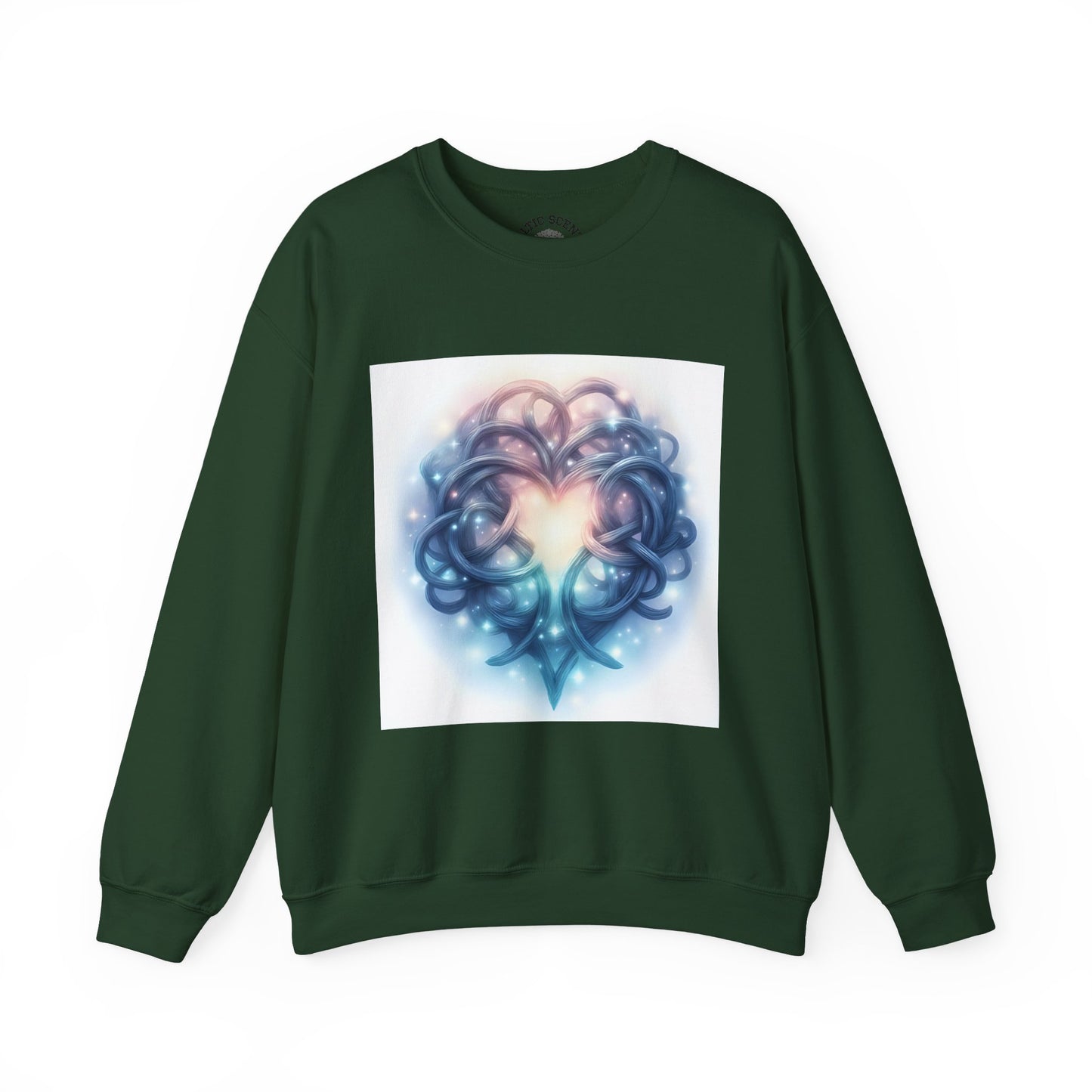 Heartfelt Unisex Crewneck Sweatshirt - Cozy Gift for Couples, Valentine's Day Sweatshirt, Funky Heart Design, Everyday Comfort, Unique [...] - Celtic Scents
