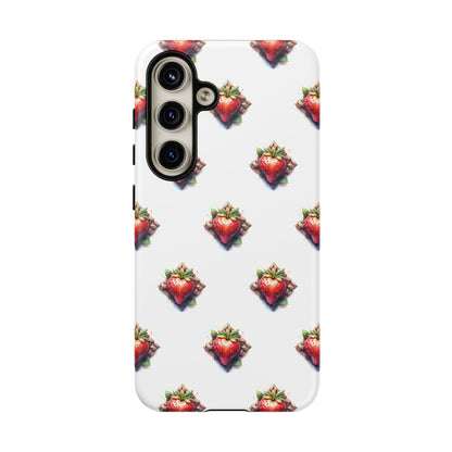 Strawberry Celtic Knot Phone Case, Cute Phone Cover, Gift for Her, Custom Smartphone Case, Funky Accessories, Valentine's Day Gift