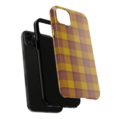 Plaid Tough Phone Case, Durable Phone Cover, Fall Inspired Accessory, Gift for Her, Stylish Cell Phone Protector - Celtic Scents
