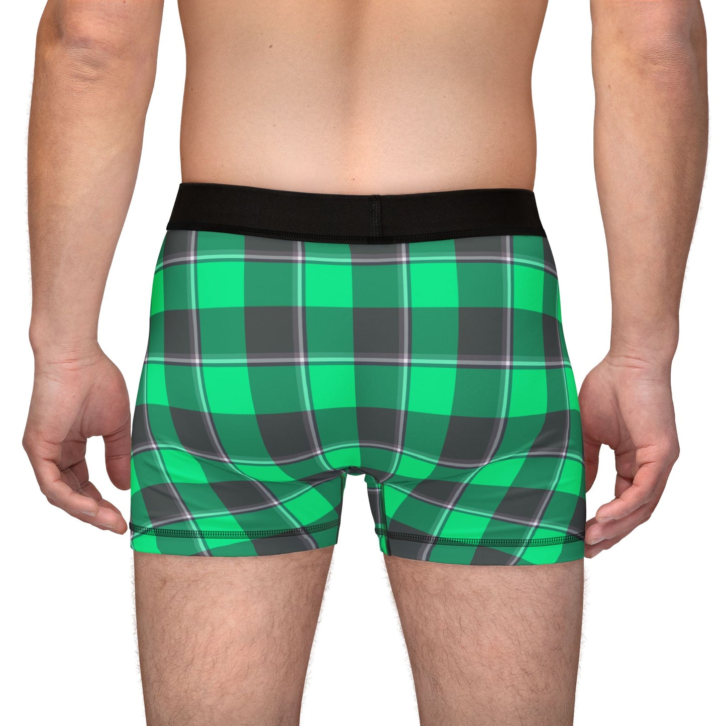 Men's Boxers, Comfortable Green Plaid Underwear, Gifts for Him, Father's Day, Eco-Friendly, Everyday Casual Wear - Celtic Scents