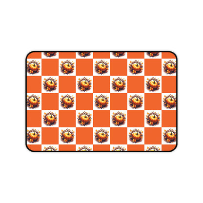 Vibrant Desk Mat with Pumpkin Design, Office Decor, Mousepad, Gift for Coworkers, Desk Accessories, Home Office - Celtic Scents