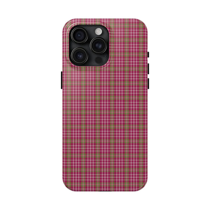 Stylish Tough Phone Cases - Protect Your Phone with Trendy Plaid Design, Gift for Her, Pink Plaid Design - Celtic Scents