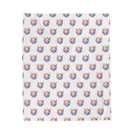 Colorful Butterfly Print Velveteen Plush Blanket, Cozy Throw for Home Decor, Perfect Gift for Kids and Butterflies Lovers - Celtic Scents