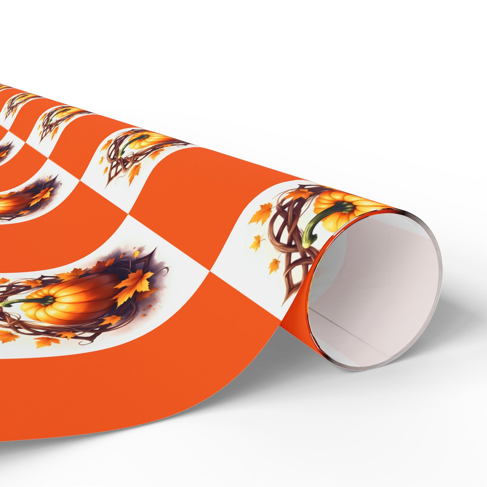 Festive Wrapping Paper Roll for Holidays, Gift Wrapping, Christmas, Halloween Decor, Seasonal Celebrations, Pumpkin - Celtic Scents