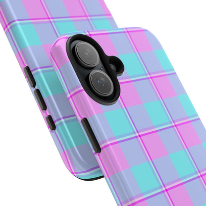 Personalized Plaid Phone Cases for Trendy Protection, Customizable Phone Covers, Durable Cases