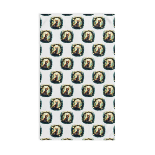 Celtic Knot Kitten Hand Towel | Vintage Hand Towels for Kitchen | Gift for Art Lovers | Decorative Tea Towel | Unique Bathroom Décor