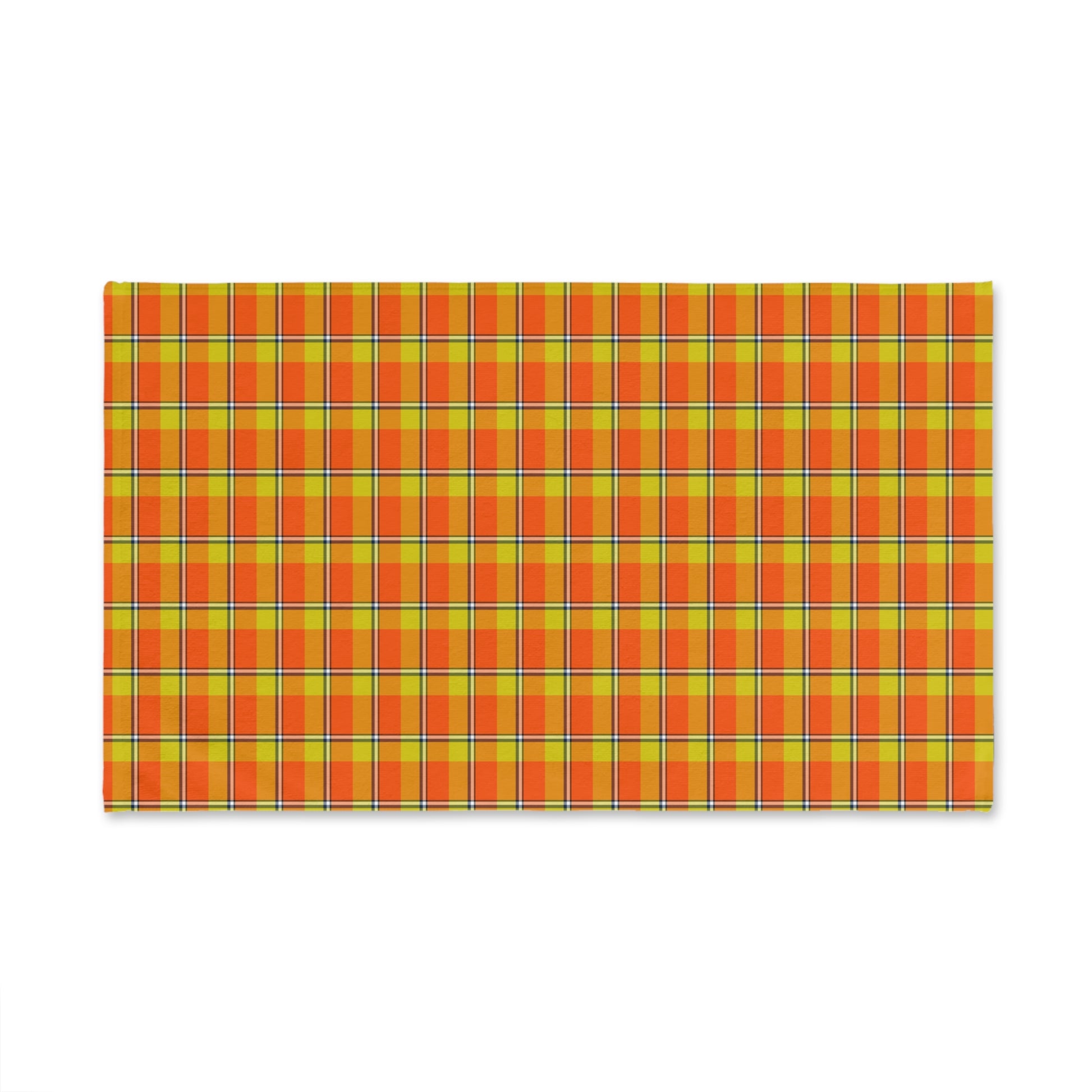 Bright Autumn Plaid Hand Towel, Kitchen Towel, Home Decor, Gift for Her, Colorful Dish Towel, Checkered Towel for Holidays - Celtic Scents