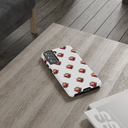 Strawberry Celtic Knot Phone Case, Cute Phone Cover, Gift for Her, Custom Smartphone Case, Funky Accessories, Valentine's Day Gift
