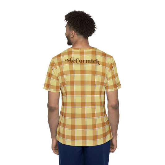 Personalized Stylish Men's Sports Jersey, Plaid Tee, Ideal Gift