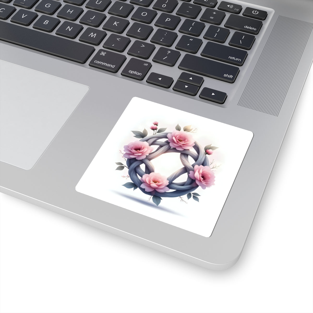 Celtic Knot Floral Stickers, Kiss-Cut Floral Decals, Flower Laptop Stickers, Aesthetic Art Stickers, Nature & Peace Decor - Celtic Scents