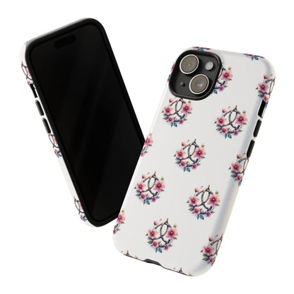 Floral Phone Case, Tough Phone Cover, Cute Protection for Mobile, Gift for Her, Celtic Knot Floral Pattern Case