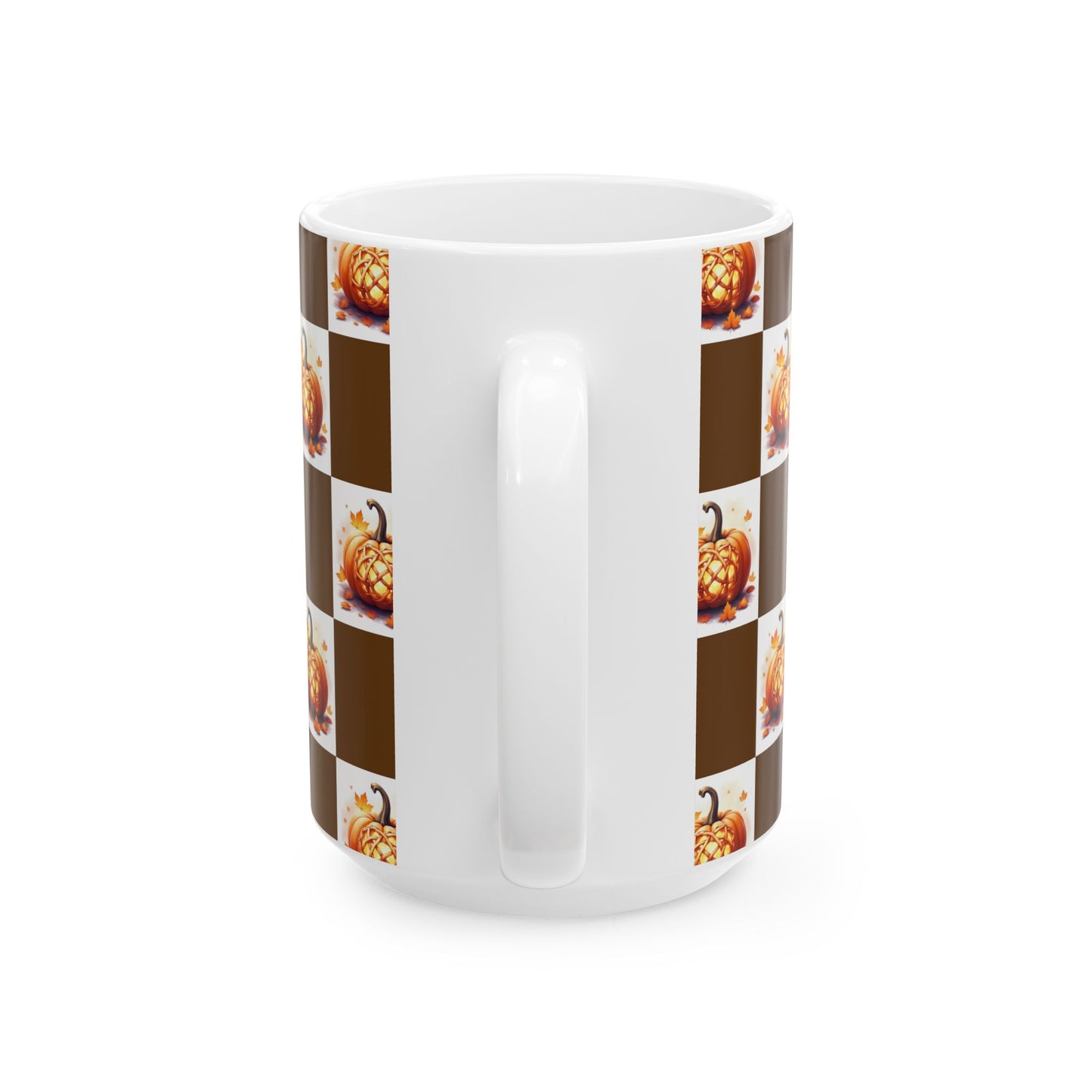 Fall-Themed Pumpkin Ceramic Mug | Cozy Autumn Coffee Cup, Harvest Decor, Thanksgiving Gift, Seasonal Kitchenware, Pumpkin Spice Lovers - Celtic Scents