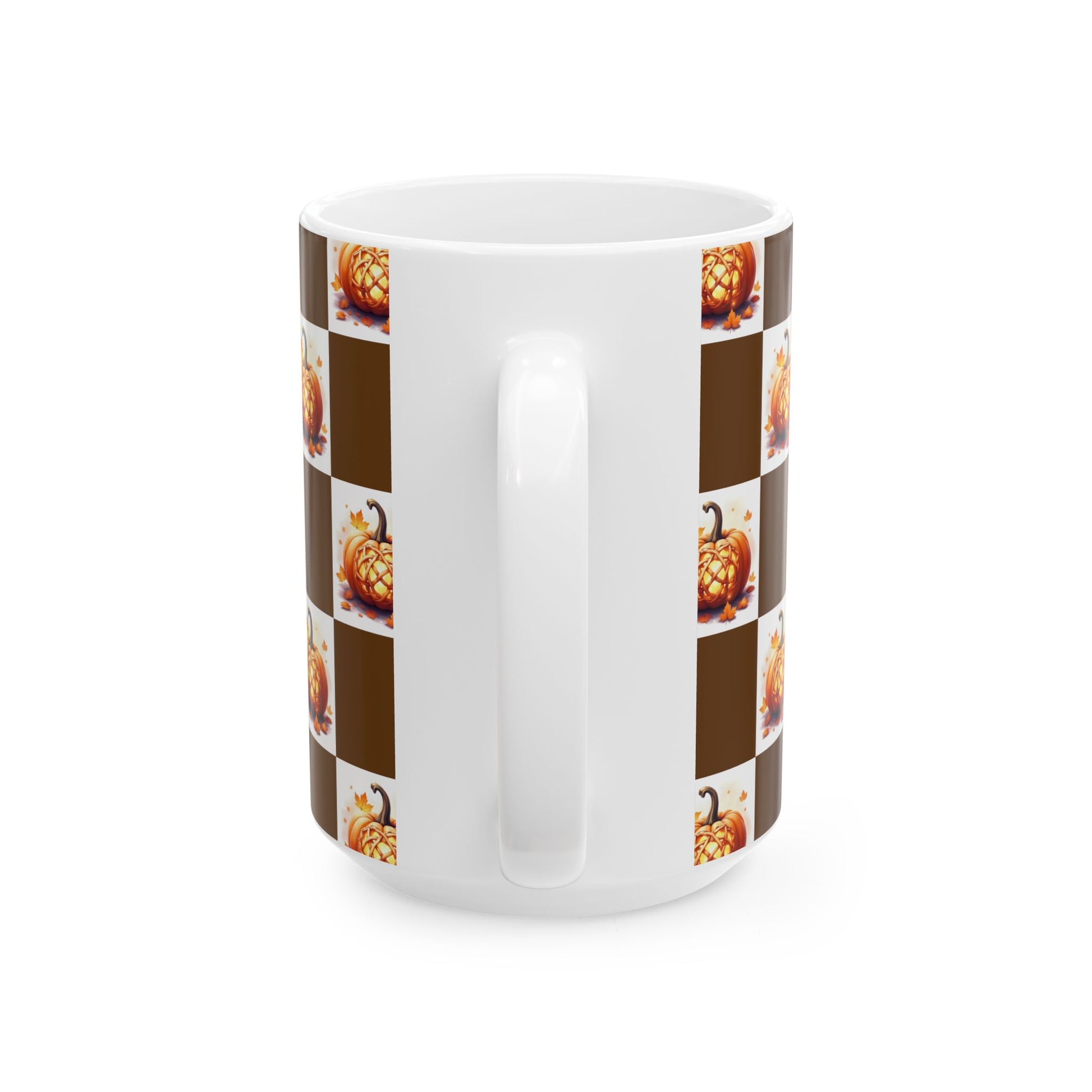 Fall-Themed Pumpkin Ceramic Mug | Cozy Autumn Coffee Cup, Harvest Decor, Thanksgiving Gift, Seasonal Kitchenware, Pumpkin Spice Lovers - Celtic Scents