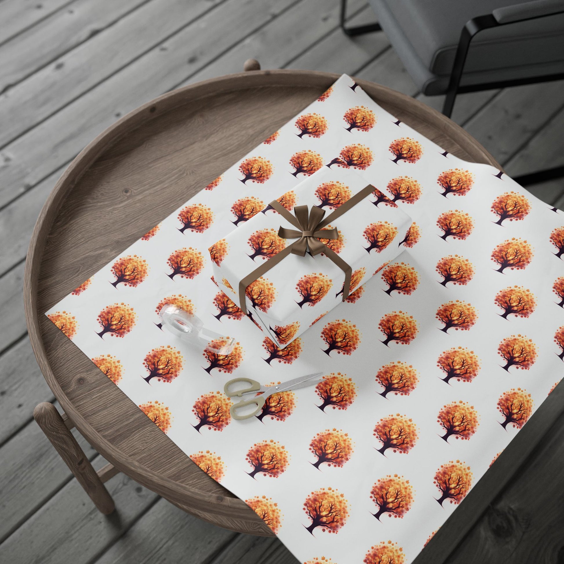 Autumn-Themed Wrapping Papers, Fall Gift Wrapping, Seasonal Gift Wrap, Holiday Wrapping Sheets, Leaf Pattern Paper, Fall Birthday Decor - Celtic Scents