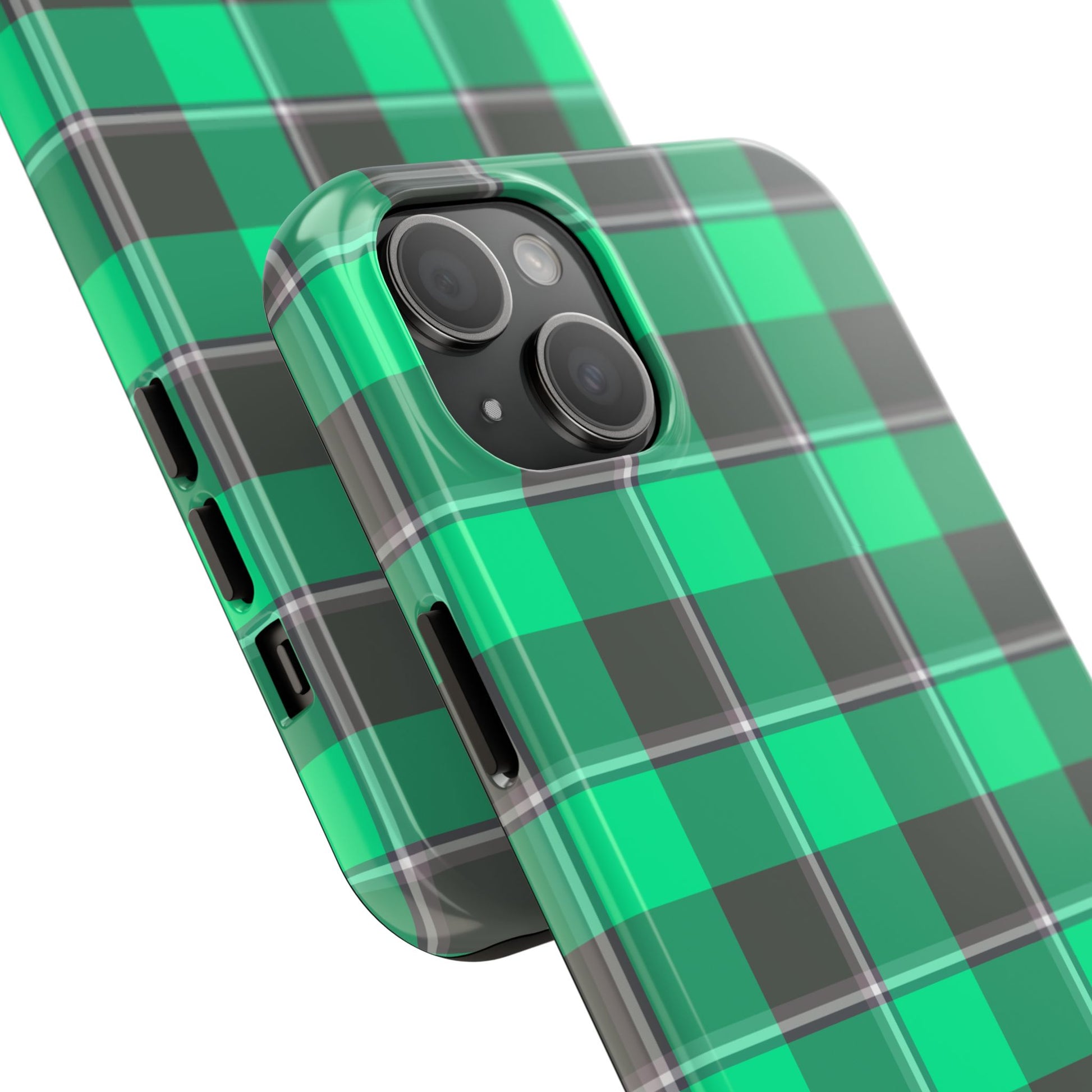 Personalized Plaid Tough Phone Case, Custom Phone Cover, Gifts for Her, Unique Cell Phone Case, Trendy Accessories, Holiday Gifts - Celtic Scents