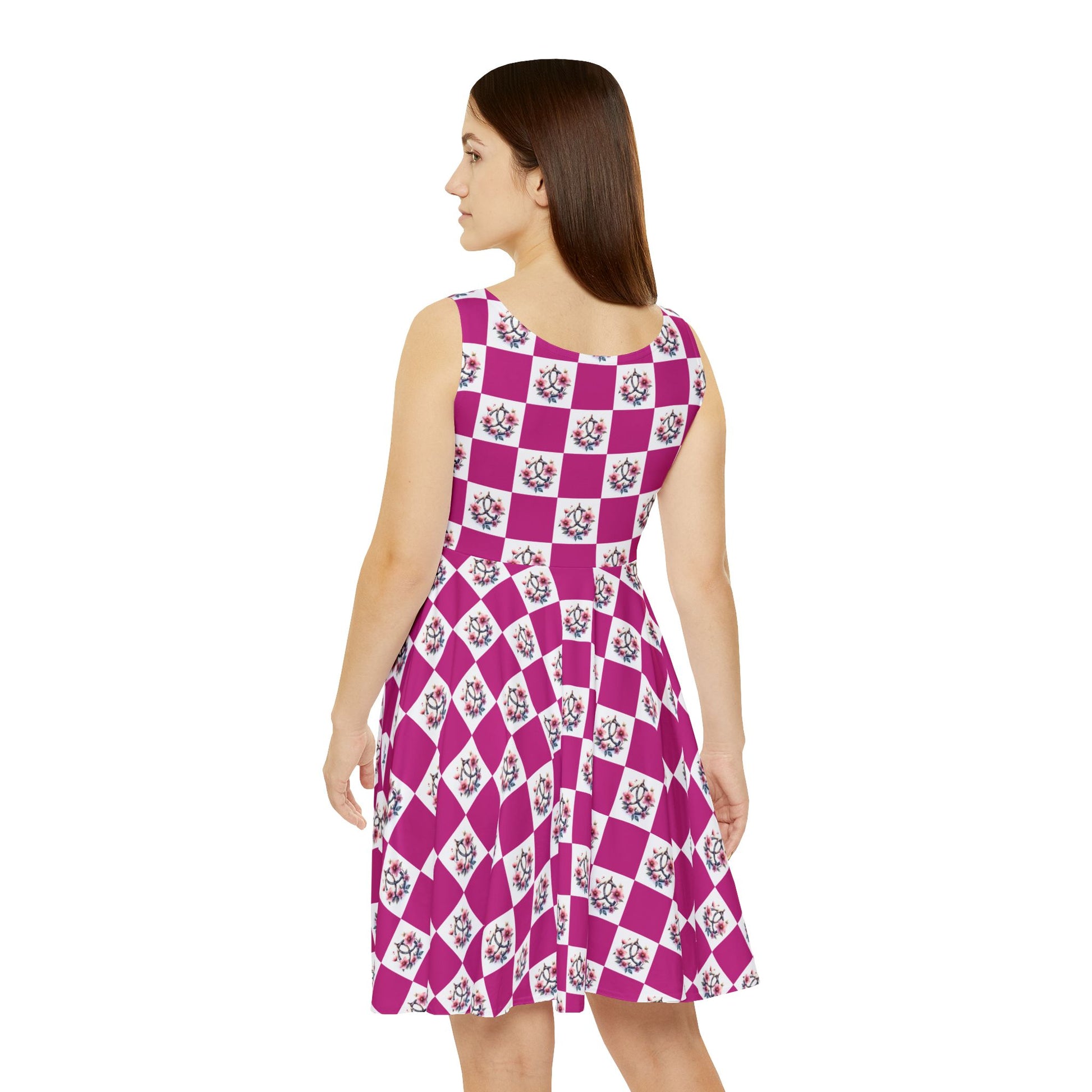 Celtic Knot Floral Women's Skater Dress, Summer Dress, Casual Outfit, Boho Dress, Outdoor Wear, Gift for Her, Everyday Style - Celtic Scents