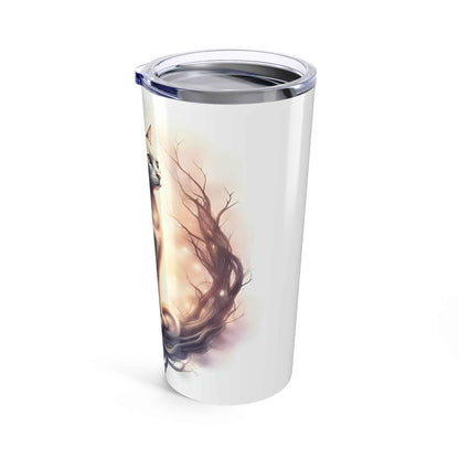 Elegant Cat-Themed 20oz Tumbler for Cat Lovers, Cute Pet Gift, Travel Mug, Coffee Cup, Cat Mom Merchandise