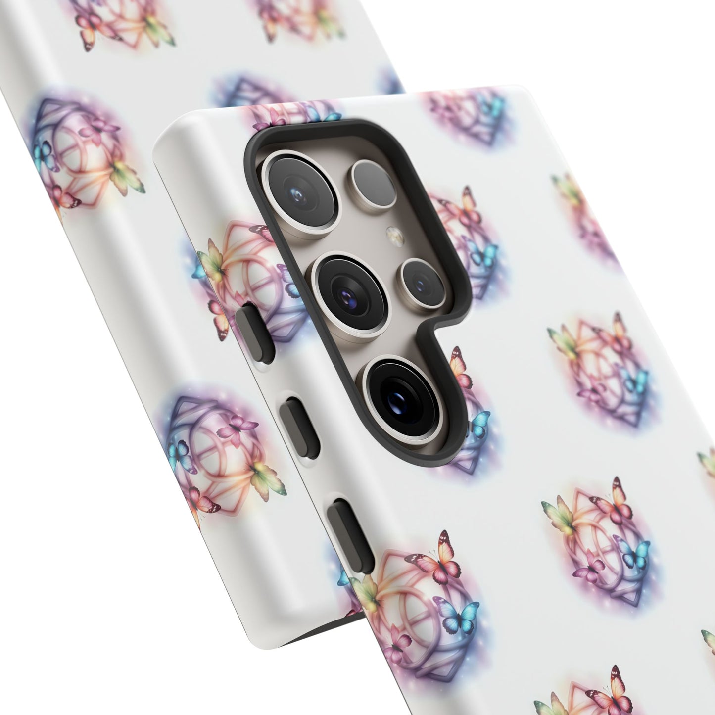 Colorful Butterflies Phone Case, Tough Cases, Cute Butterfly Lover Gift, Trendy Phone Cover, Nature Print Case