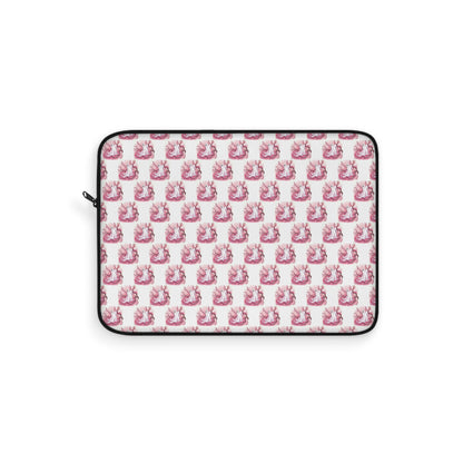 Charming Pink Ghost Laptop Sleeve, Cute Tech Accessory, Gift for Students, Colorful Electronics Cover, Fantasy-themed Sleeve - Celtic Scents