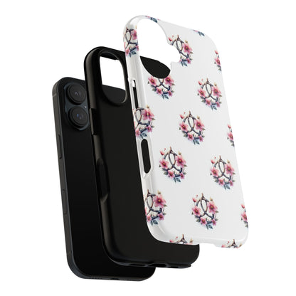 Floral Phone Case, Tough Phone Cover, Cute Protection for Mobile, Gift for Her, Celtic Knot Floral Pattern Case