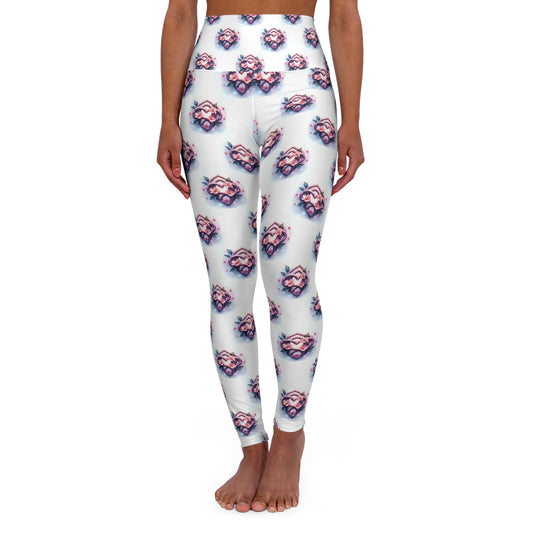 Celtic Knot Floral High Waisted Yoga Leggings, Activewear for Yoga and Fitness, Stylish Leggings for Women, Comfortable Stretch Leggings - Celtic Scents