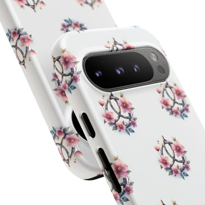 Floral Phone Case, Tough Phone Cover, Cute Protection for Mobile, Gift for Her, Celtic Knot Floral Pattern Case