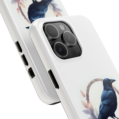 Raven Design Phone Case | Tough Protector Case, Gift for Bird Lovers, Unique Cell Phone Cover, Gothic or Nature Inspired - Celtic Scents