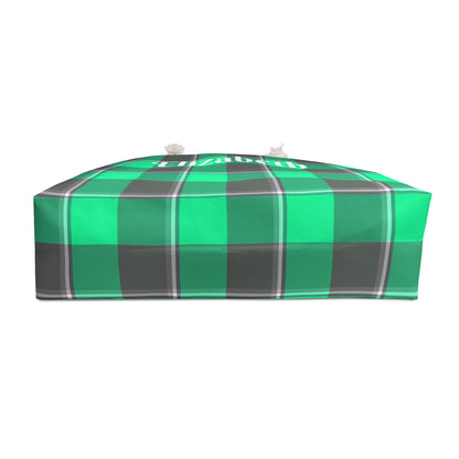Personalized Plaid Weekender Bag, Stylish Travel Tote, Eco Friendly Overnight Bag, Custom Luggage Bag, Great for Weekend Getaways - Celtic Scents
