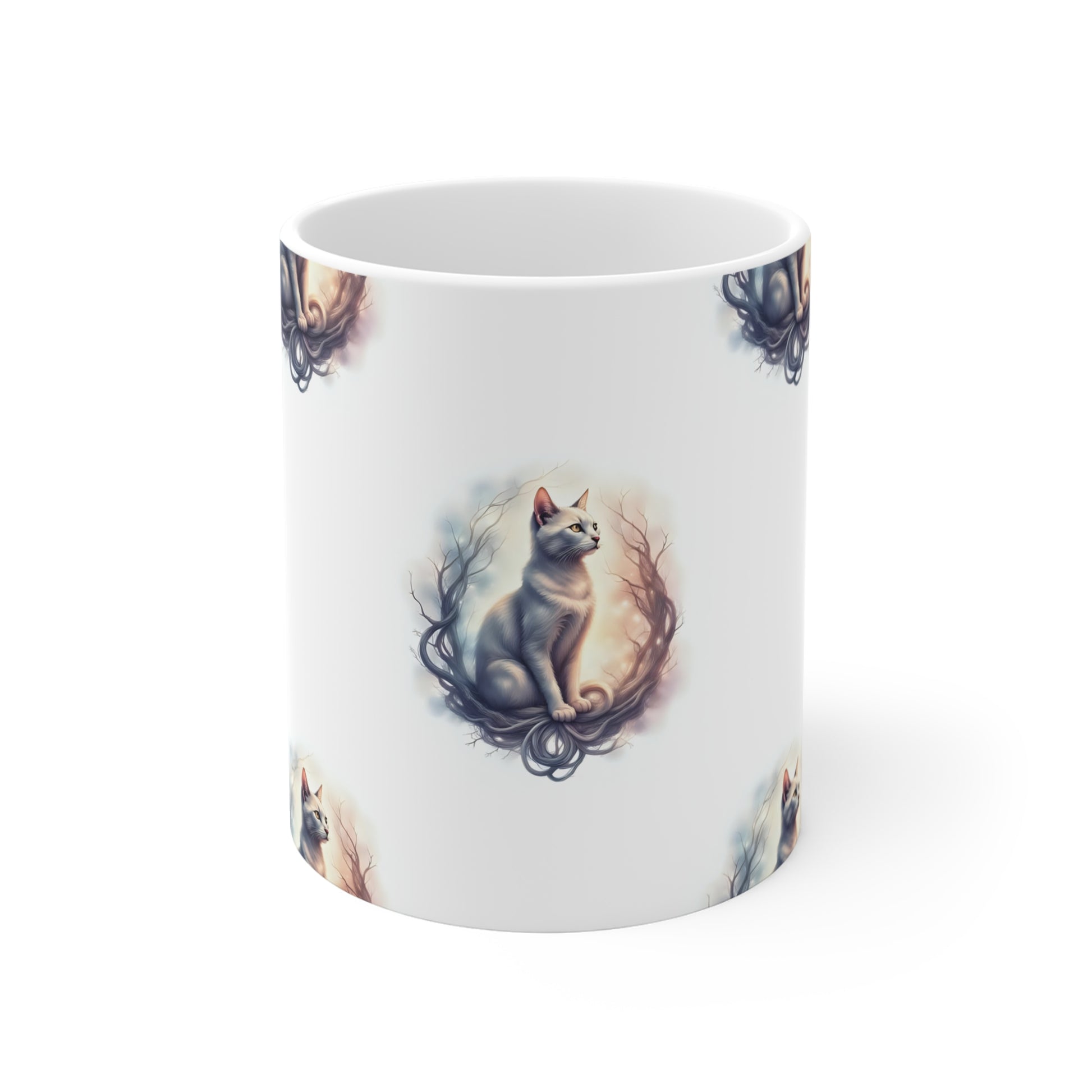 Whimsical Cat Mug, Cat Lover Gift, Cozy Home Decor, Feline Art Coffee Cup, Unique Animal Mug, Cute Cat Gift for Pet Owners - Celtic Scents