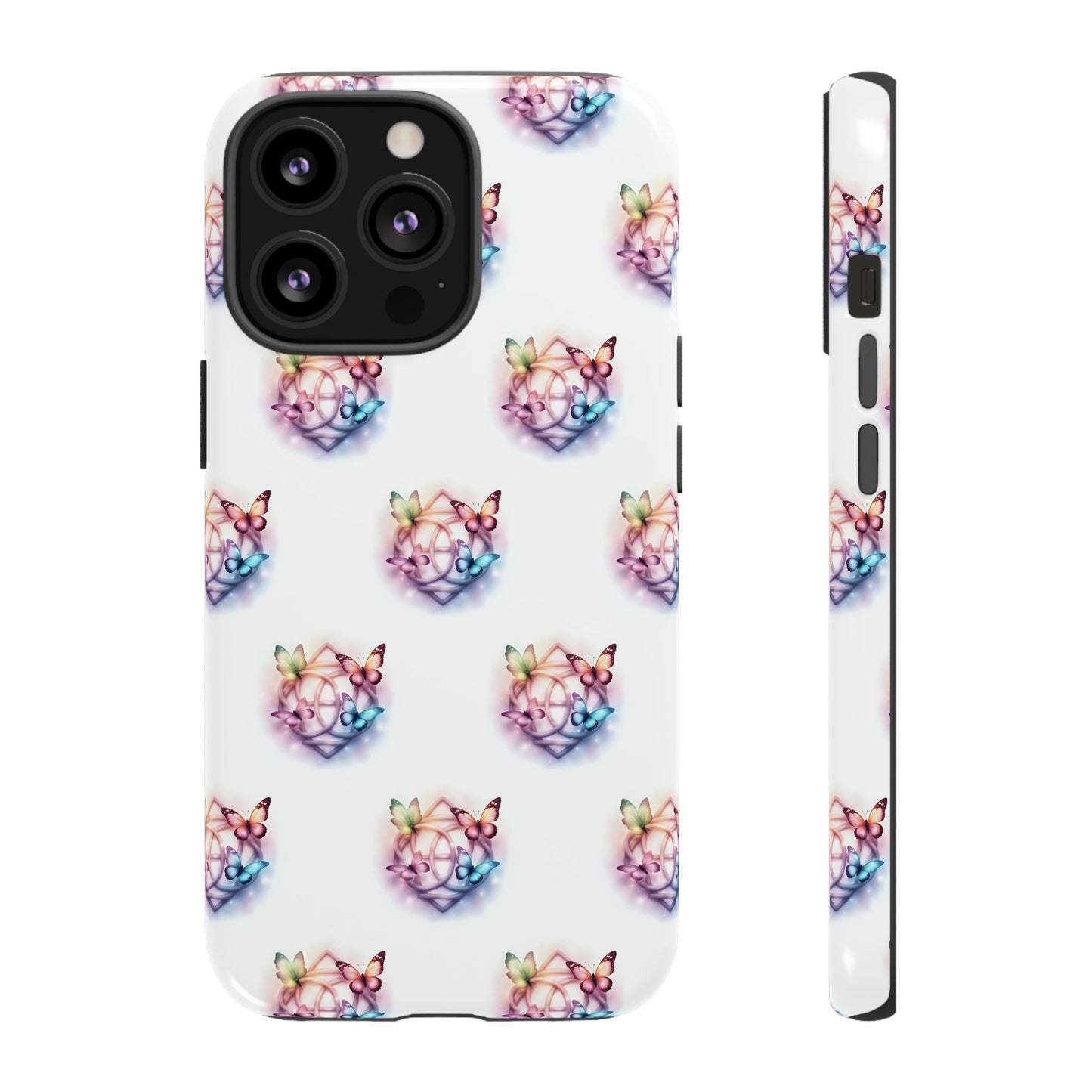 Colorful Butterflies Phone Case, Tough Cases, Cute Butterfly Lover Gift, Trendy Phone Cover, Nature Print Case - Celtic Scents