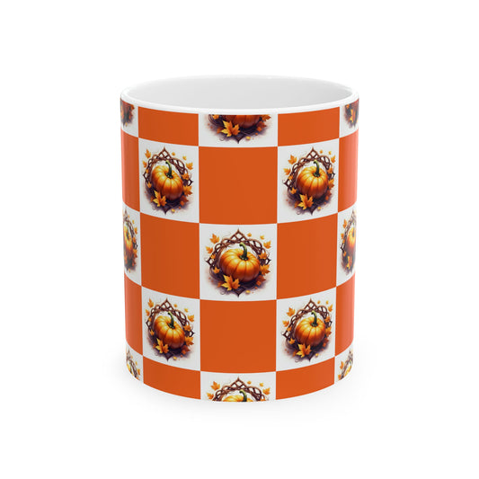 Autumn Pumpkin Ceramic Mug | Fall Coffee Cup | Thanksgiving Gift | Cozy Home Decor | Pumpkin Spice Lover's Mug | Seasonal Mug